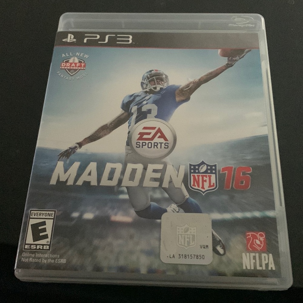 Madden NFL 16 for PS3 like new!
